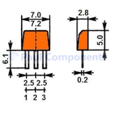 Транзистор PNP 60V 3A 2SB1261
