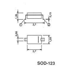 Диод 20V 0.5A MBR0520LT1G