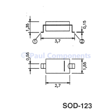 Транзистор PNP 250V 0.1A SA733-CS