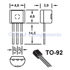 Транзистор PNP 120V 0.05A 2SA988